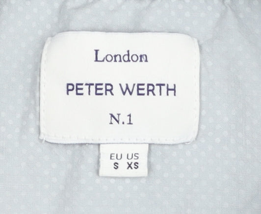 Peter Werth Men's Grey Striped T-Shirt S/XS