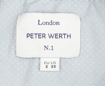 Peter Werth Men's Grey Striped T-Shirt S/XS