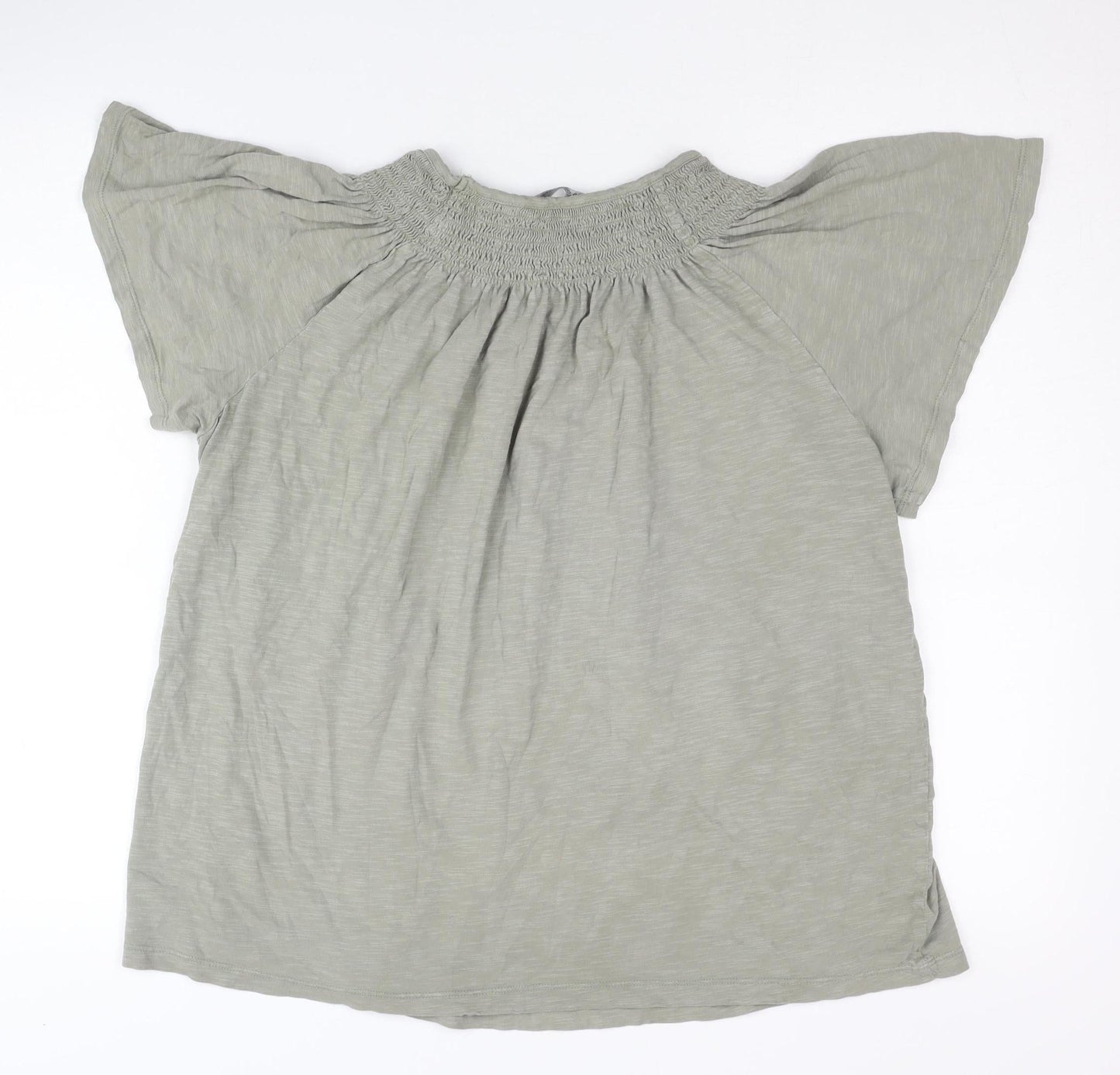 Womens UK Size 16 Marks and Spencer Green Basic Blouse