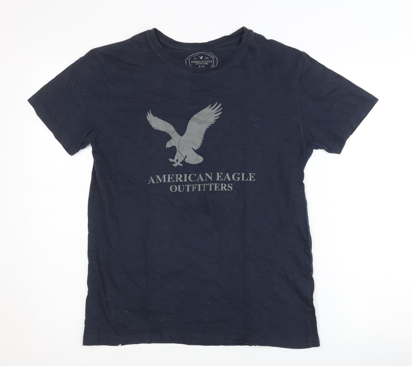 Mens UK Size S American Eagle Outfitters Blue  T-Shirt