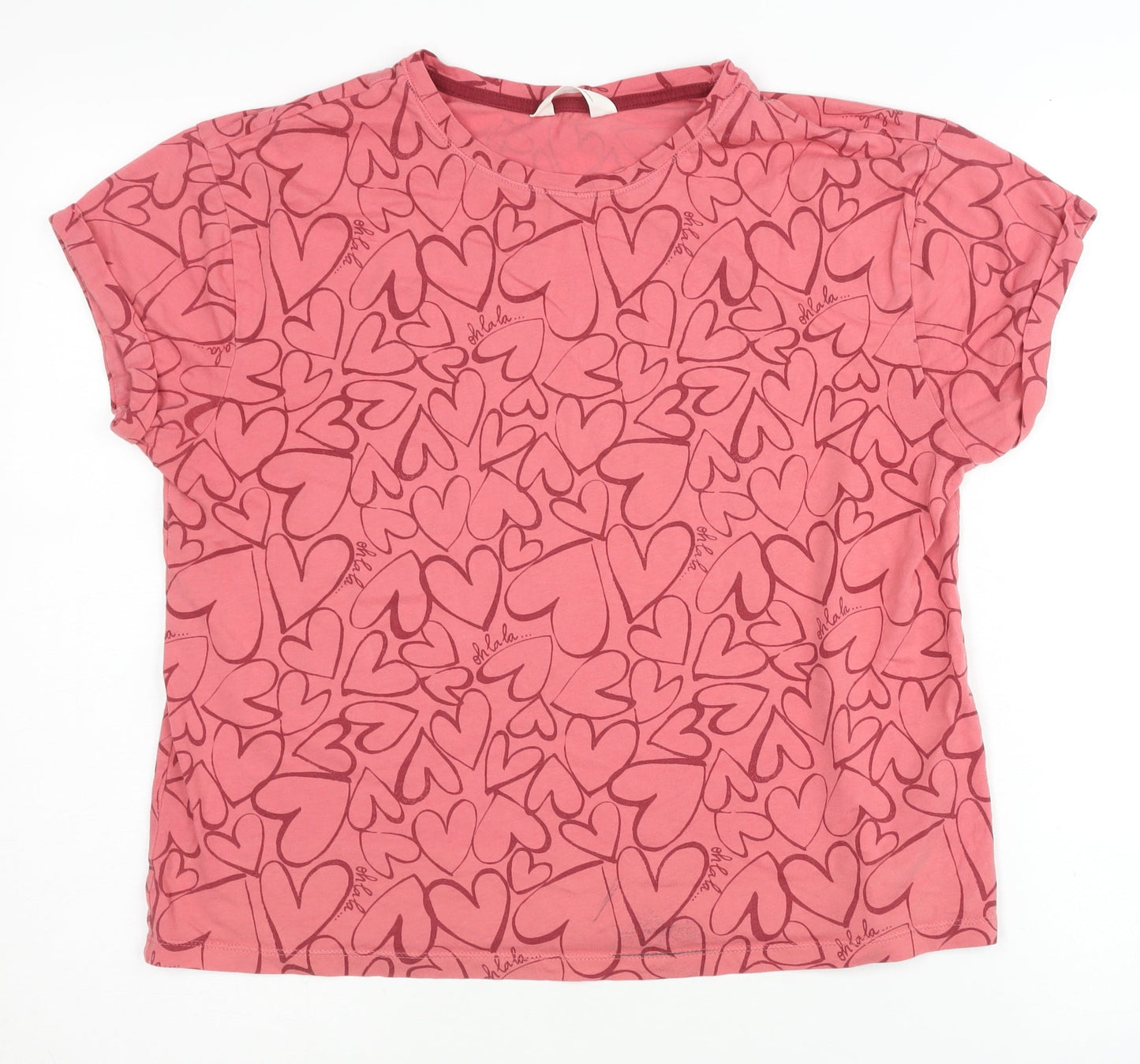 Womens UK Size M Marks and Spencer Pink  T-Shirt