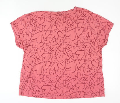 Womens UK Size M Marks and Spencer Pink  T-Shirt