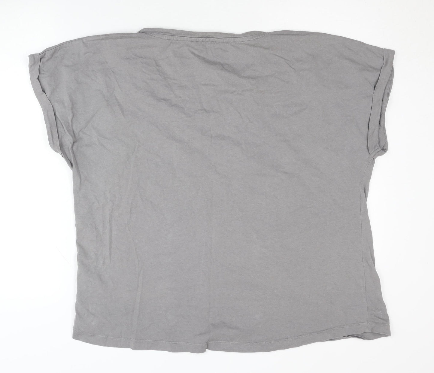 Amara Reya Women's Grey Studded T-Shirt Size 20