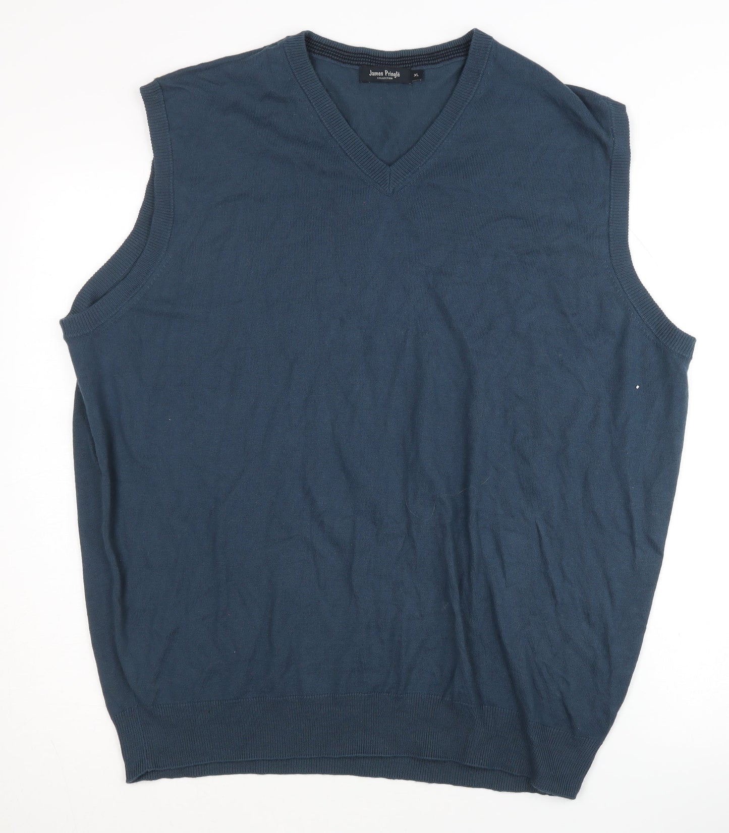 James Pringle Men's Blue Vest XL, Acrylic Jumper