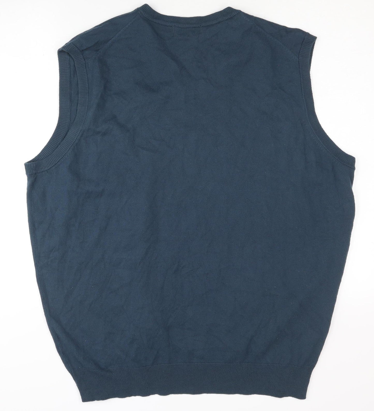 James Pringle Men's Blue Vest XL, Acrylic Jumper