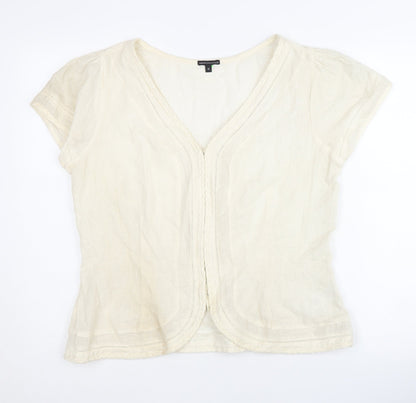 Womens UK Size 16 Marks and Spencer Ivory Basic Blouse