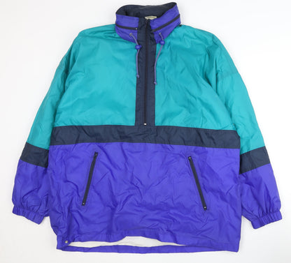 Mens UK Size L San Marco Blue Windbreaker Coat