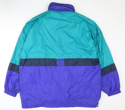 Mens UK Size L San Marco Blue Windbreaker Coat