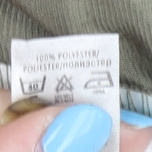 BHS Women's Long Green A-Line Polyester Skirt UK 10