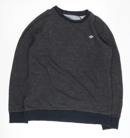 Mens UK Size M adidas Grey Pullover Sweatshirt