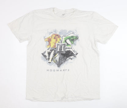 Mens UK Size L Harry Potter White  T-Shirt