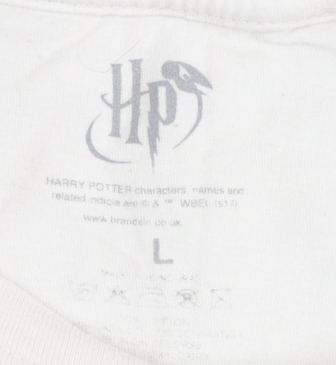 Mens UK Size L Harry Potter White  T-Shirt