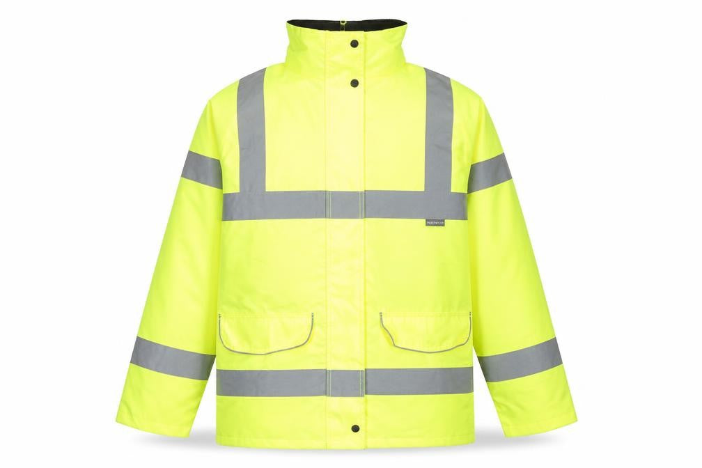 Mens UK Size M Portwest Yellow Rain Coat