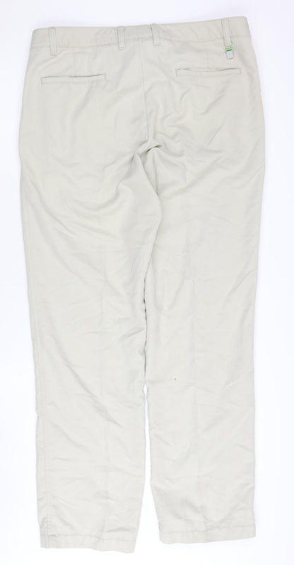 Hugo Boss Men's Beige Chino Trousers Size L