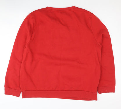 Back view of Disney Red Mickey Mouse Sweatshirt unisex l