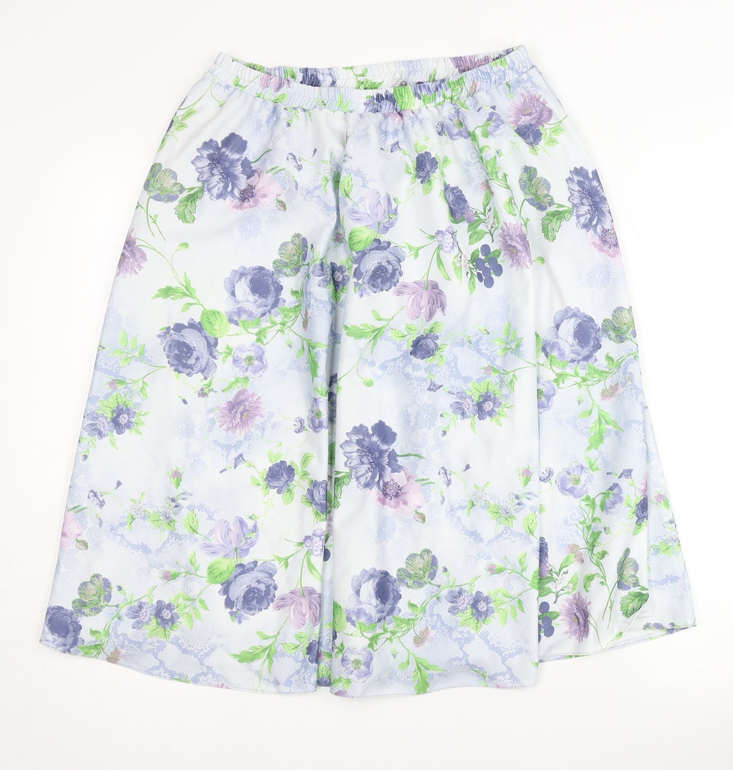 Damart Women's Multicoloured Floral Midi Skirt Size 14