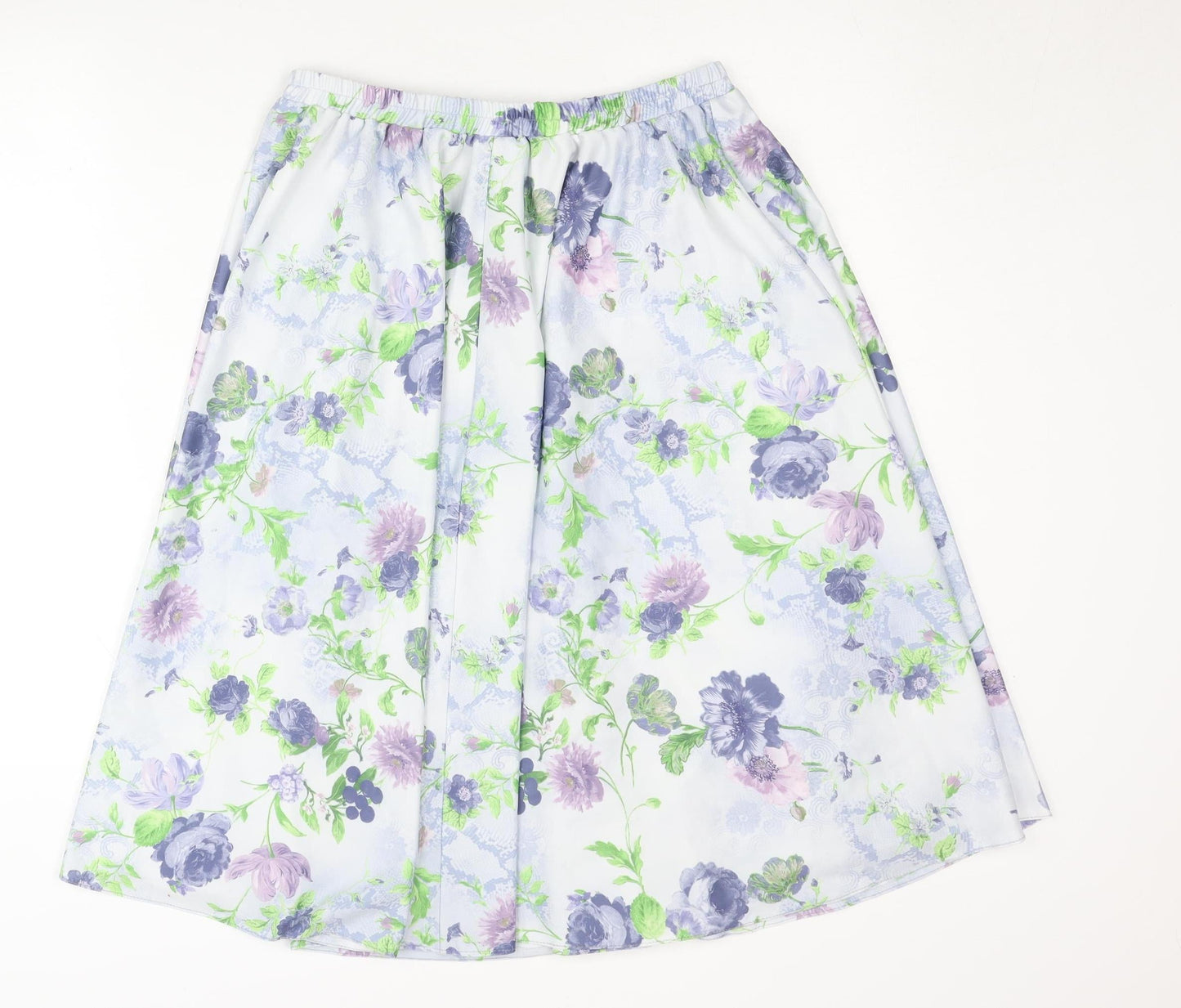 Damart Women's Multicoloured Floral Midi Skirt Size 14