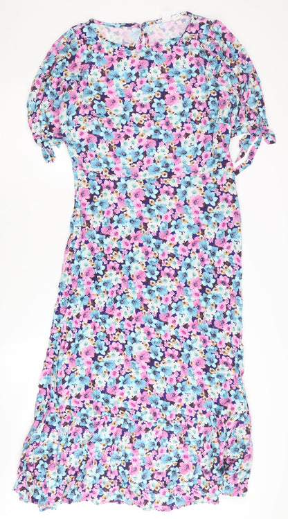Finery Floral Multicoloured Dress Size 14 Women