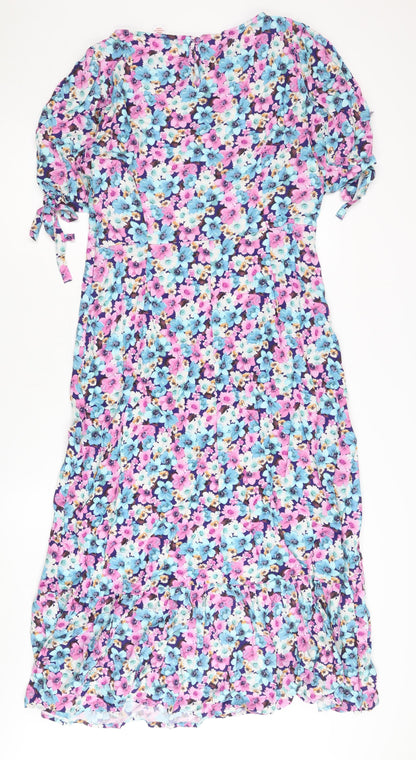 Finery Floral Multicoloured Dress Size 14 Women