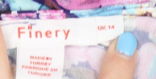 Finery Floral Multicoloured Dress Size 14 Women