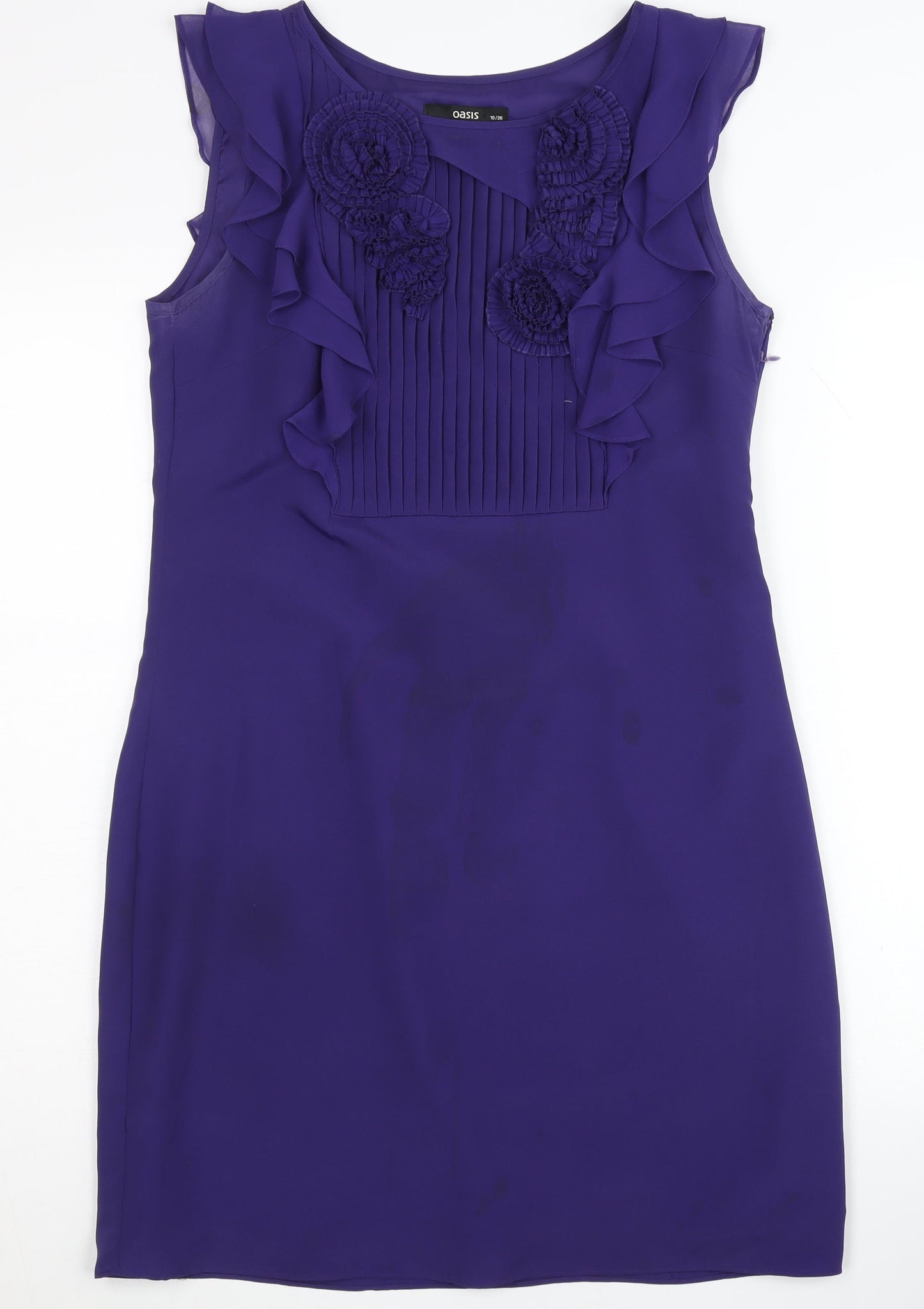 Oasis Purple Sleeveless Dress Women Size 10