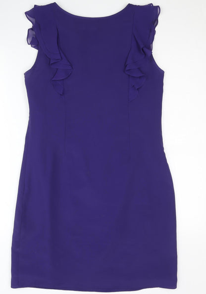 Oasis Purple Sleeveless Dress Women Size 10