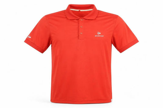 Dunlop Men's Red Golf Polo M - Breathable Sportswear