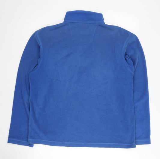 Mens UK Size M Regatta Blue 1/2 Zip Sweatshirt