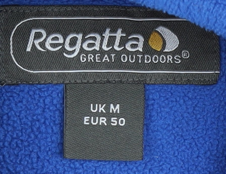 Mens UK Size M Regatta Blue 1/2 Zip Sweatshirt