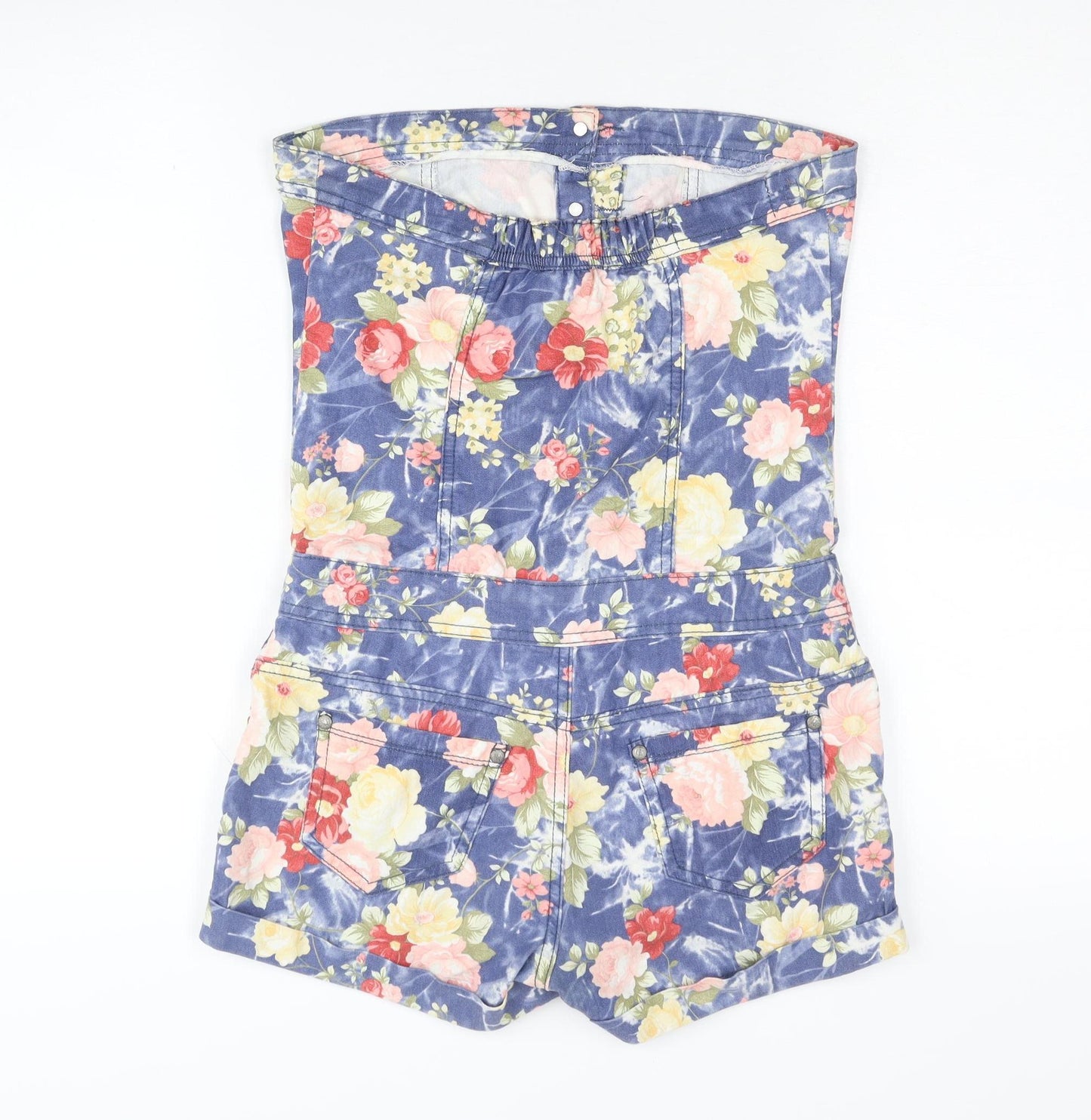 Parisian Women's Multicoloured Floral Playsuit - Size 10