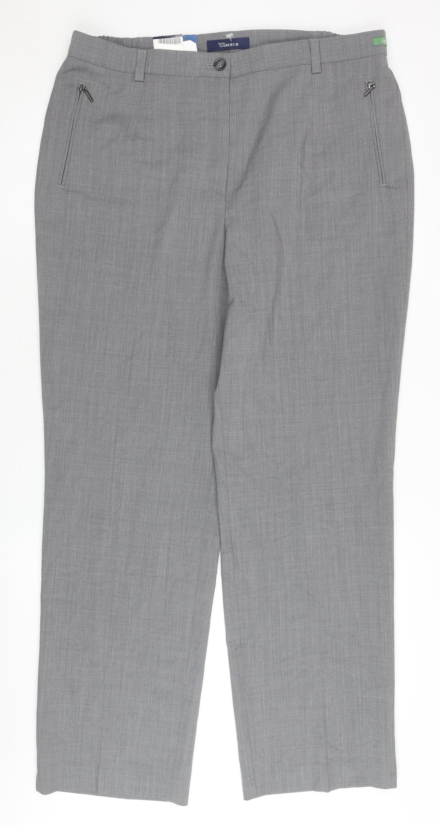 Atelier Gardeur Women's Grey Trousers Size 20