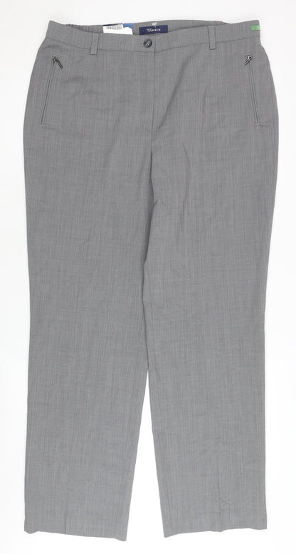 Atelier Gardeur Women's Grey Trousers Size 20