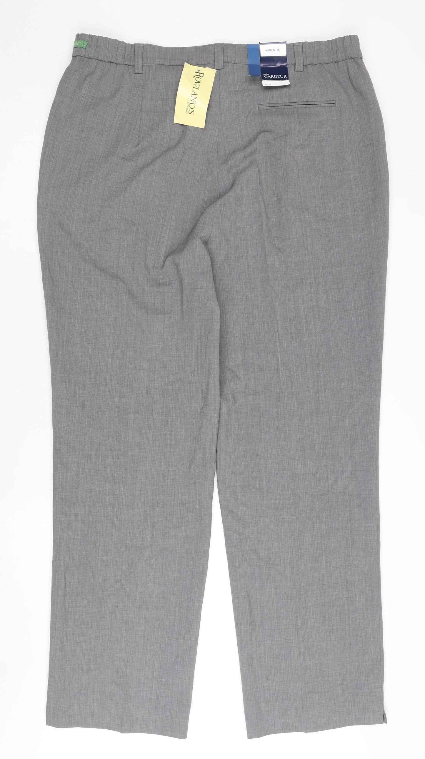 Atelier Gardeur Women's Grey Trousers Size 20
