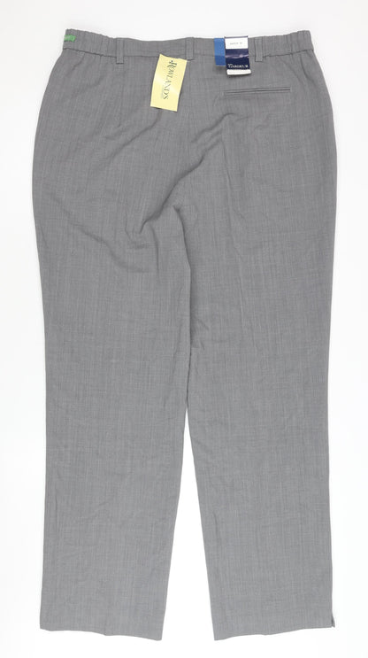 Atelier Gardeur Women's Grey Trousers Size 20