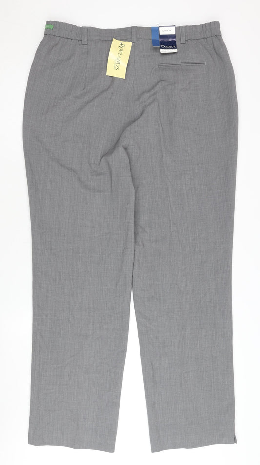 Atelier Gardeur Women's Grey Trousers Size 20