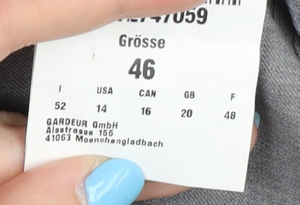 Atelier Gardeur Women's Grey Trousers Size 20