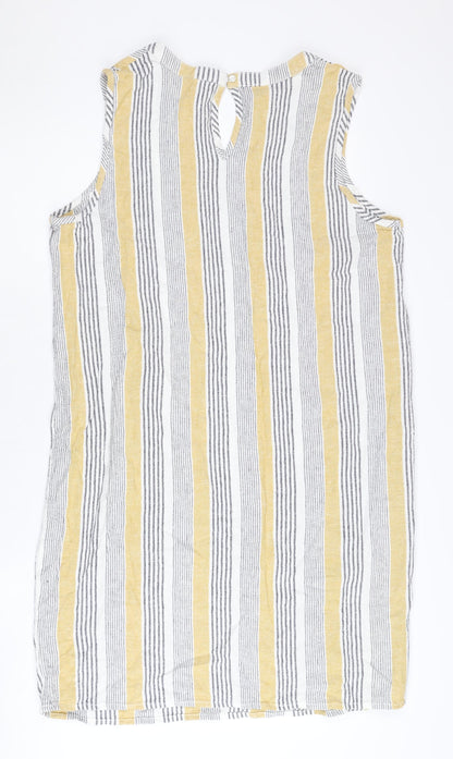 M&Co Women's Multicoloured Striped Dress Size 16