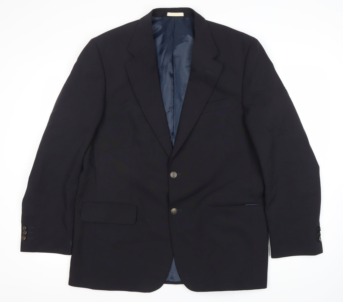 Mens UK Size 42 Greenwoods Regular Blue Suit Jacket