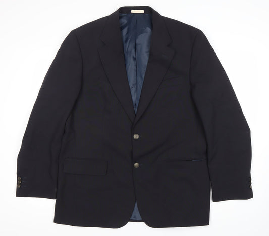 Mens UK Size 42 Greenwoods Regular Blue Suit Jacket