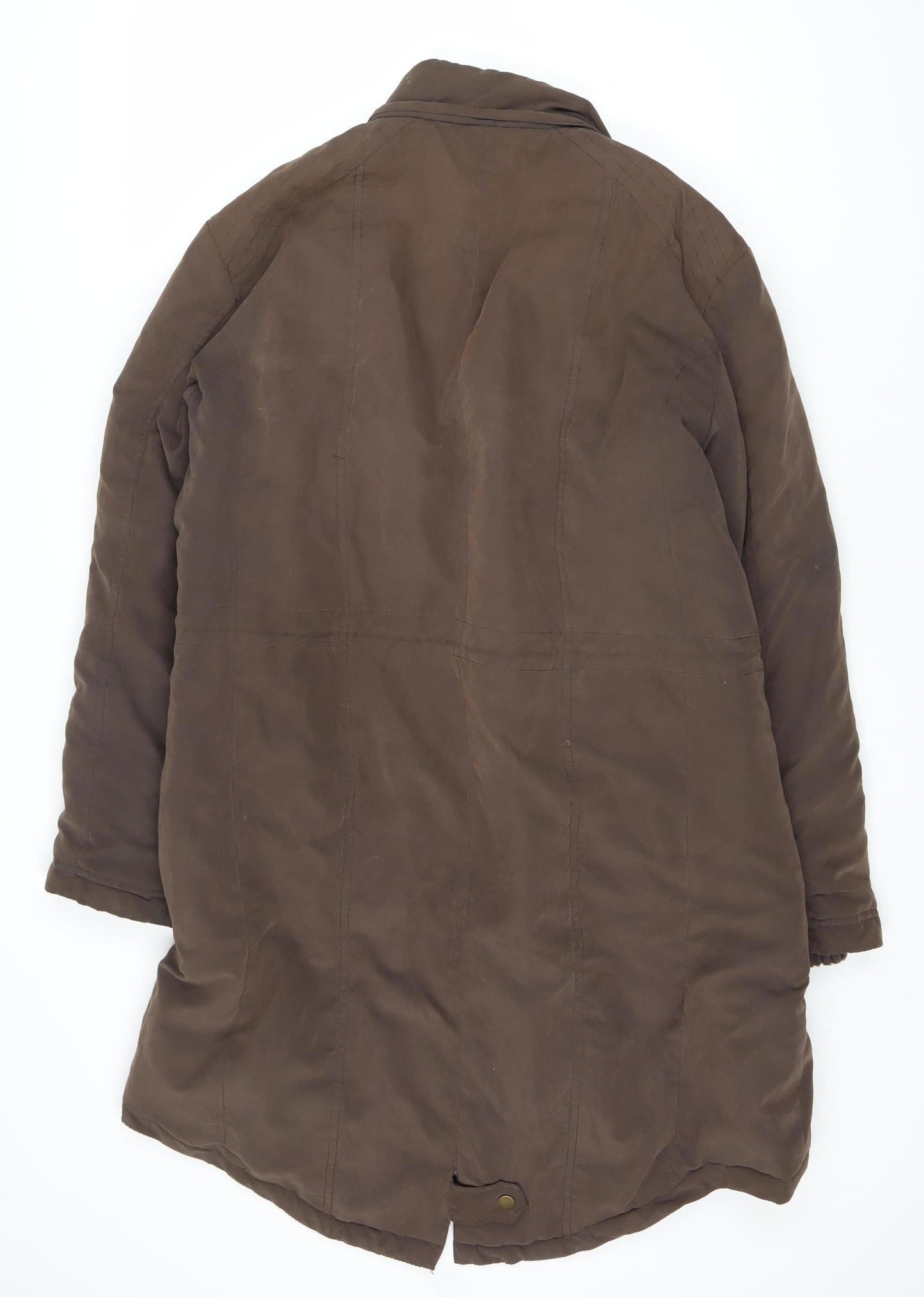 Women's Brown Insulated Polyester Jacket Size 16