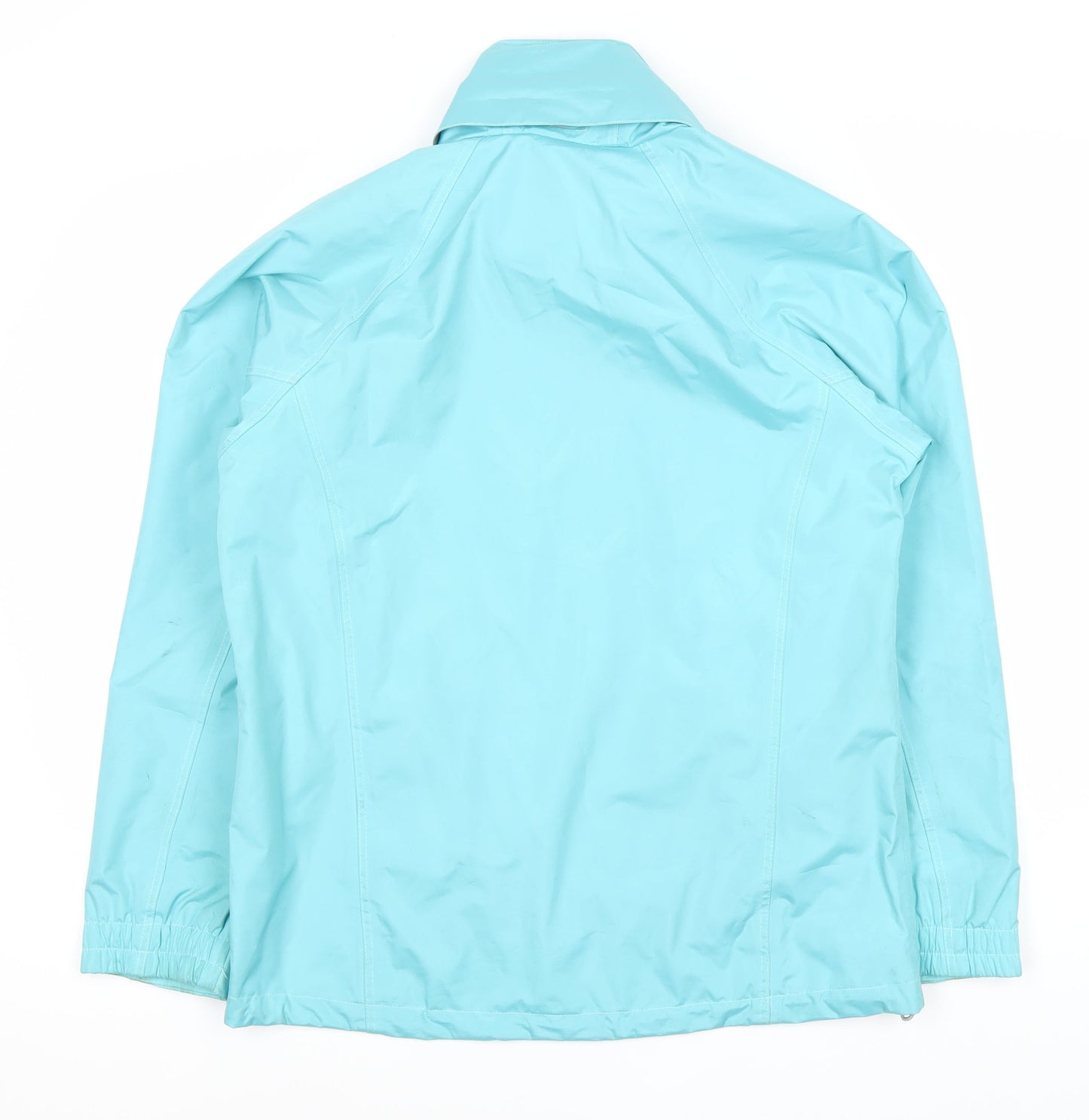 Womens UK Size M Outdoor Scene Blue Rain Coat Jacket