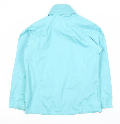 Womens UK Size M Outdoor Scene Blue Rain Coat Jacket