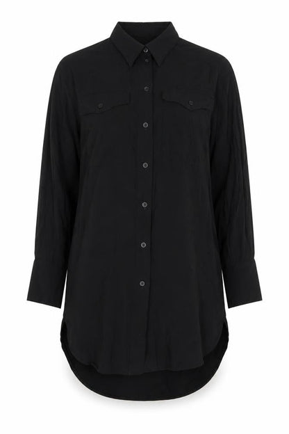 Womens UK Size UK 4 Topshop Black  Button-Up