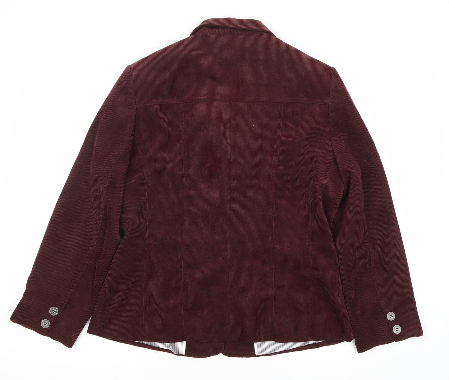 Klass Collection Women's Brown Blazer Size 14 Corduroy