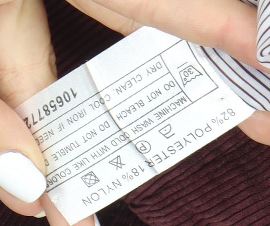 Klass Collection Women's Brown Blazer Size 14 Corduroy