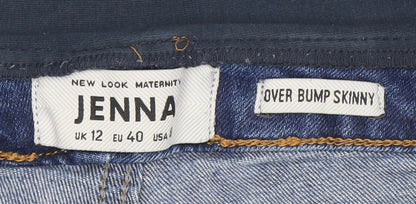 New Look Maternity Blue Skinny Jeans UK Size 12