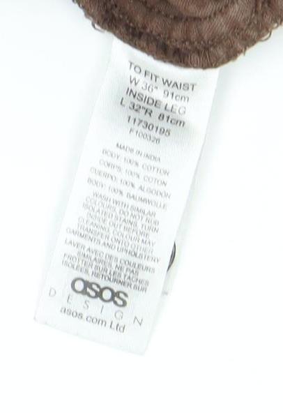 ASOS Men's Brown Corduroy Trousers