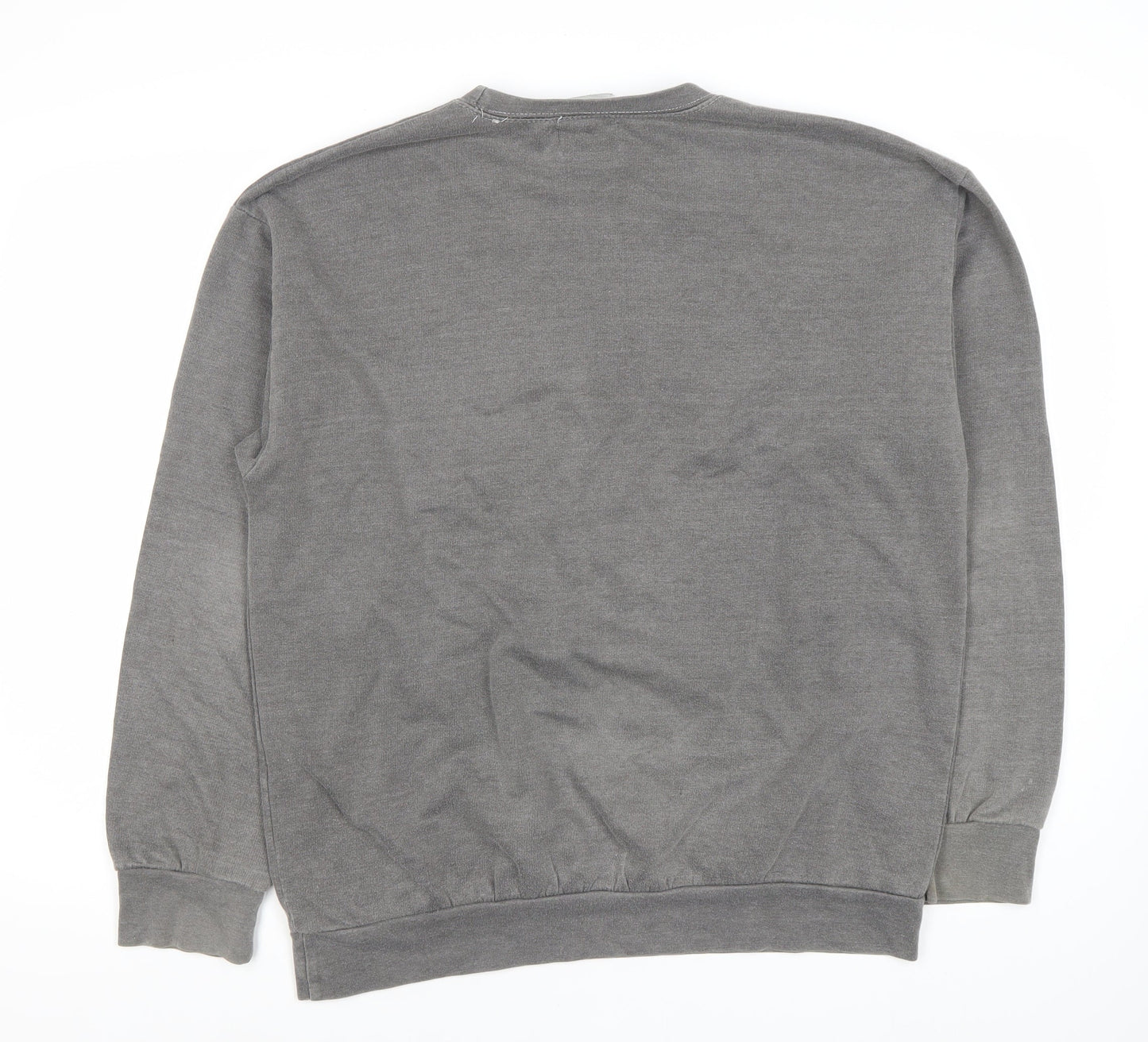 Topman Men's Grey Pullover Sweatshirt S