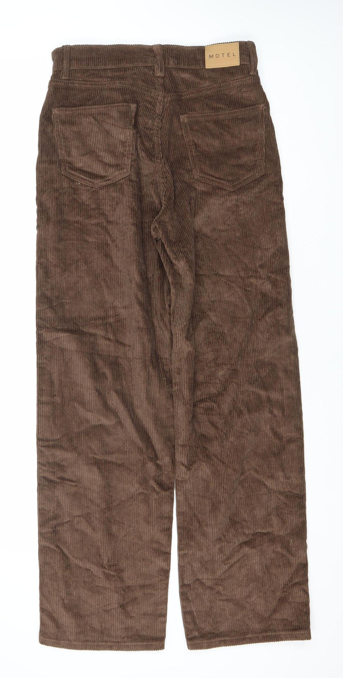 Womens UK Size 31 Motel Regular Fit Casual Brown Trousers