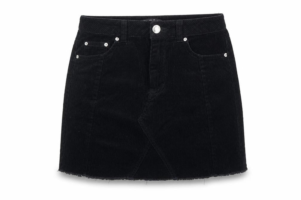 Womens UK Size 6 Miss Selfridge Straight & Pencil Corduroy Skirt